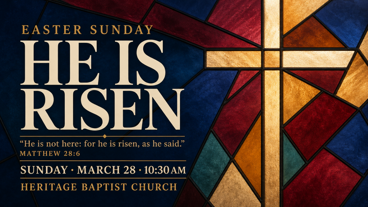 He Is Risen Easter service graphic